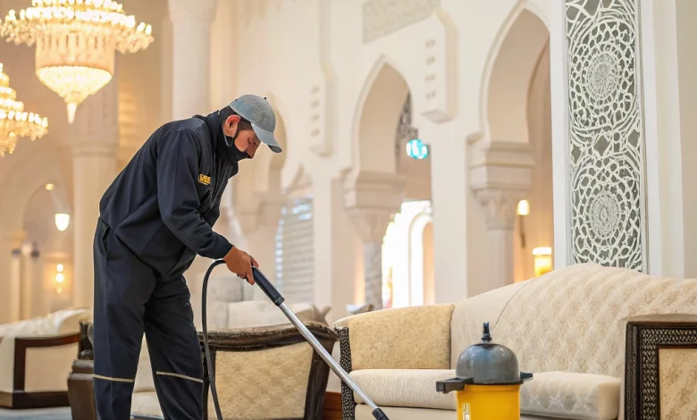 تنظيف مساجد بتثليث باحترافية عالية